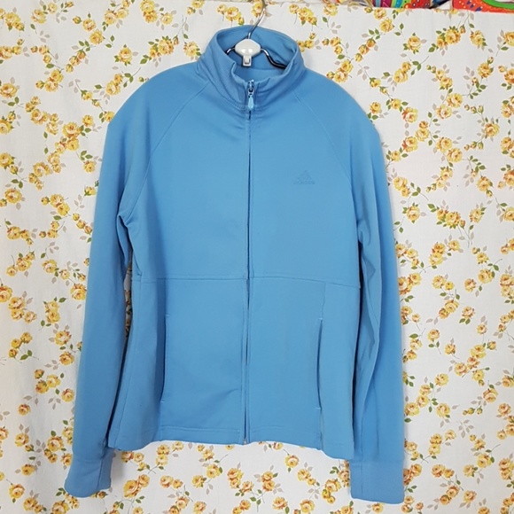 Adidas Light Blue Jacket Size Medium